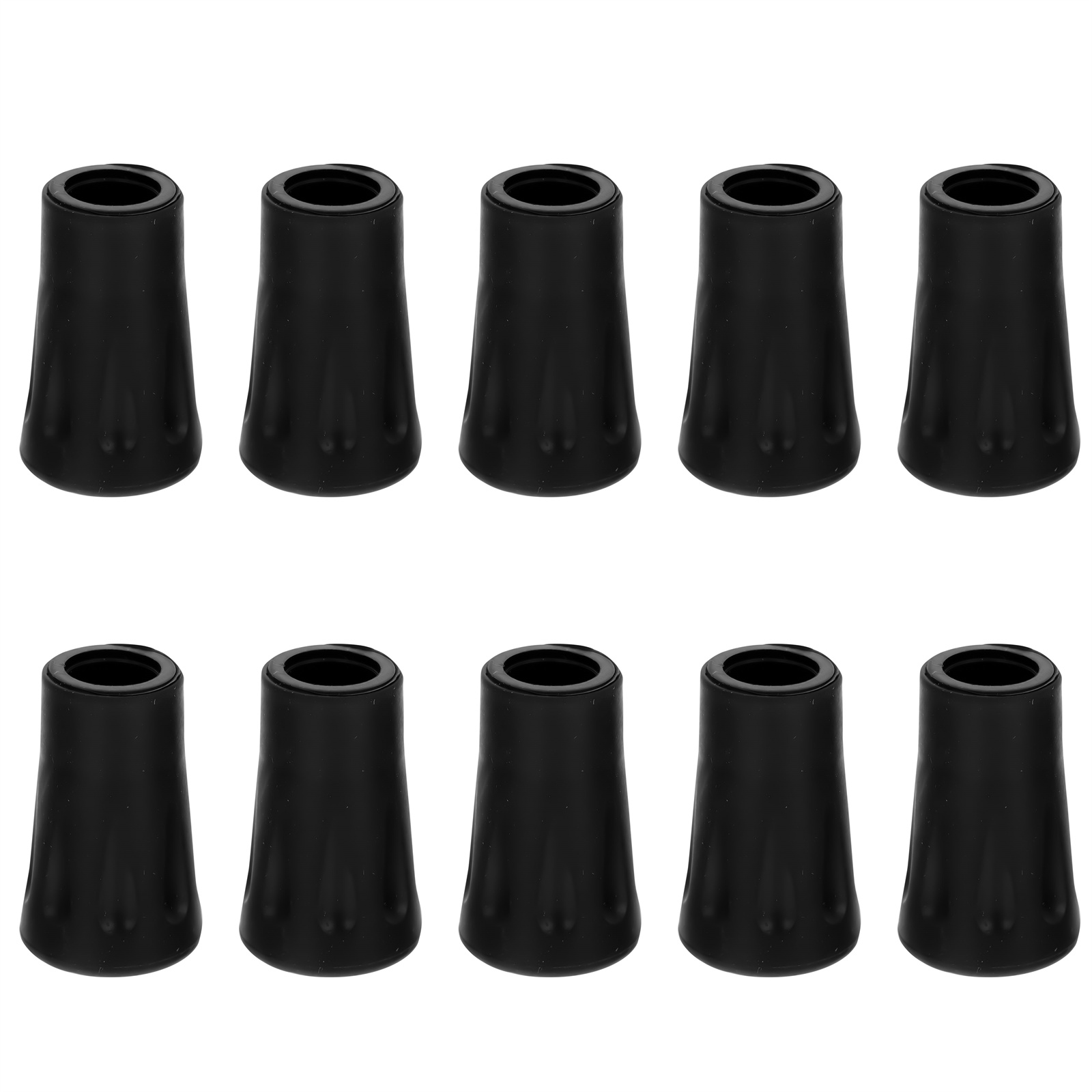 Zonhebin 10 Rubber Hiking Pole Tips for Standard Walking Sticks - Grip \u0026 Traction
